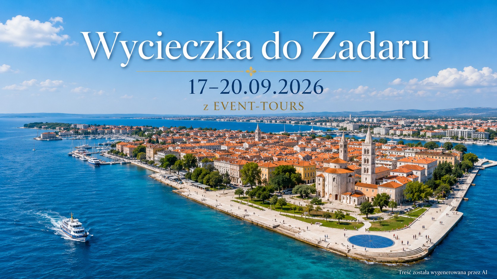 Wycieczka do Zadaru ze Szczecina 17–20.09.2026